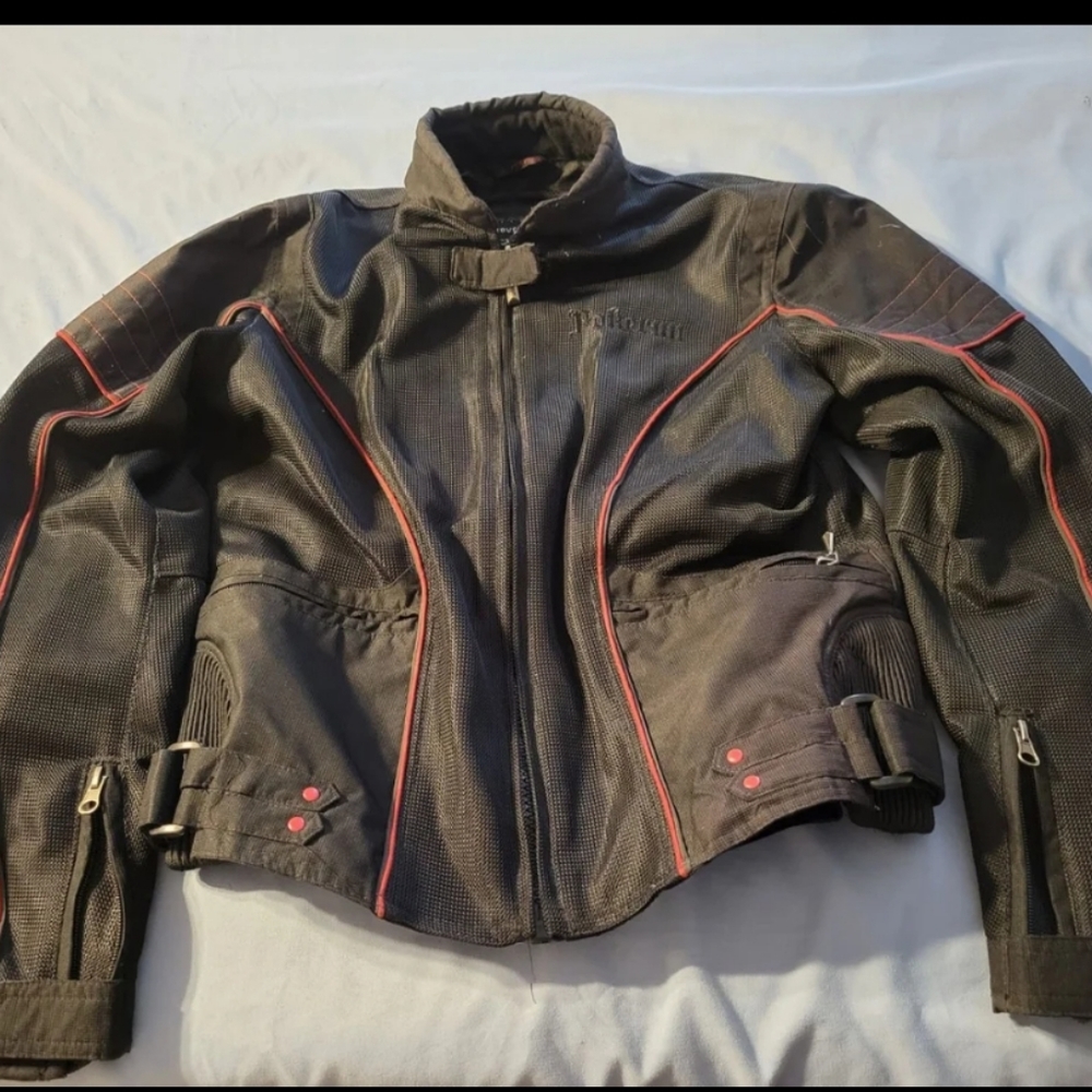 Embroidered Poker run motorcycle jacket
